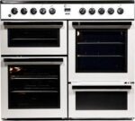 FLAVEL MLN10FRS Dual Fuel Range Cooker - Silver and Chrome - Image 6