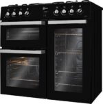 FLAVEL MLN9FRK 90 cm Dual Fuel Range Cooker - Black - Image 2