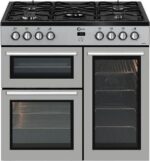 FLAVEL MLN9FRS 90 cm Dual Fuel Range Cooker - Silver and Black