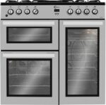 FLAVEL MLN9FRS 90 cm Dual Fuel Range Cooker - Silver and Black - Image 7