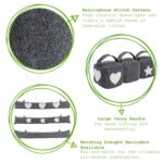 Fabric Door Stop Doorstop Grey Heavy Stopper Sand Filled Weighted Star - Image 2