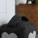 Fabric Door Stop Doorstop Grey Heavy Stopper Sand Filled Weighted x2 - Image 5