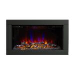 Flare Avella Wall Mounted Inset Electric Fire in Black, 2kW - Image 3