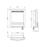 Flare Ember Inset Electric Fire in Chrome, 2kW - Image 2