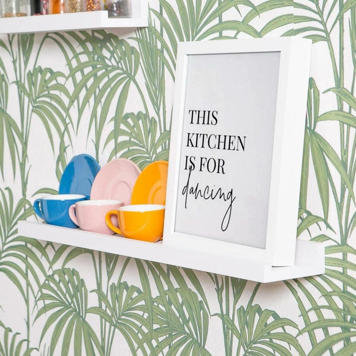 Floating Picture Photo Shelf Shelves Photo Rail, 56cm - White - Set of 3 - Image 5