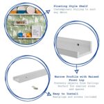 Floating Picture Photo Shelf Shelves Photo Rail, 56cm - White - Set of 3 - Image 2