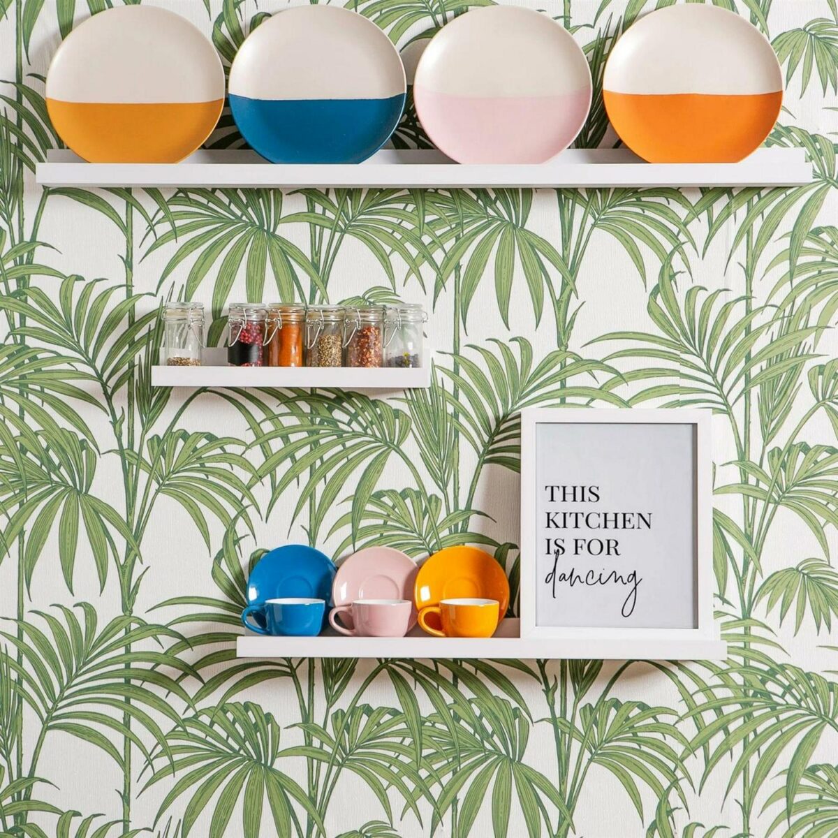 Floating Picture Photo Shelf Shelves Photo Rail, 56cm - White - Set of 3 - Image 6