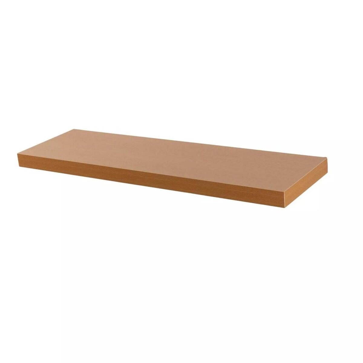 Floating Wall Shelf Wooden Shelves Wall Storage 80cm - Natural Beech - Image 1