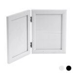 Folding 2 Photo Frame Acrylic Standing Picture Display Frames 5 x 7 White