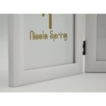 Folding 2 Photo Frame Acrylic Standing Picture Display Frames 5 x 7 White - Image 4