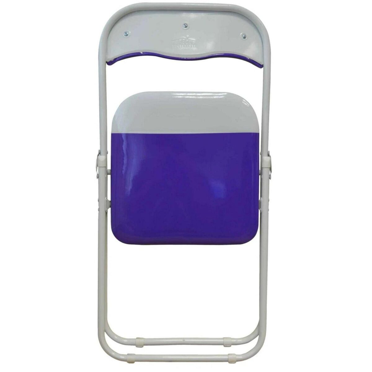 Folding Chairs Padded Faux Leather Studying Dining Office Chair Purple White x1 - Image 5
