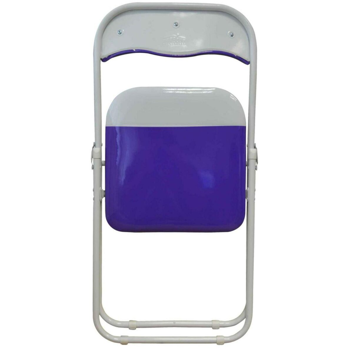 Folding Chairs Padded Faux Leather Studying Dining Office Chair Purple White x6 - Image 5