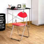 Folding Chairs Padded Faux Leather Studying Dining Office Event Chair Red x4 - Image 5