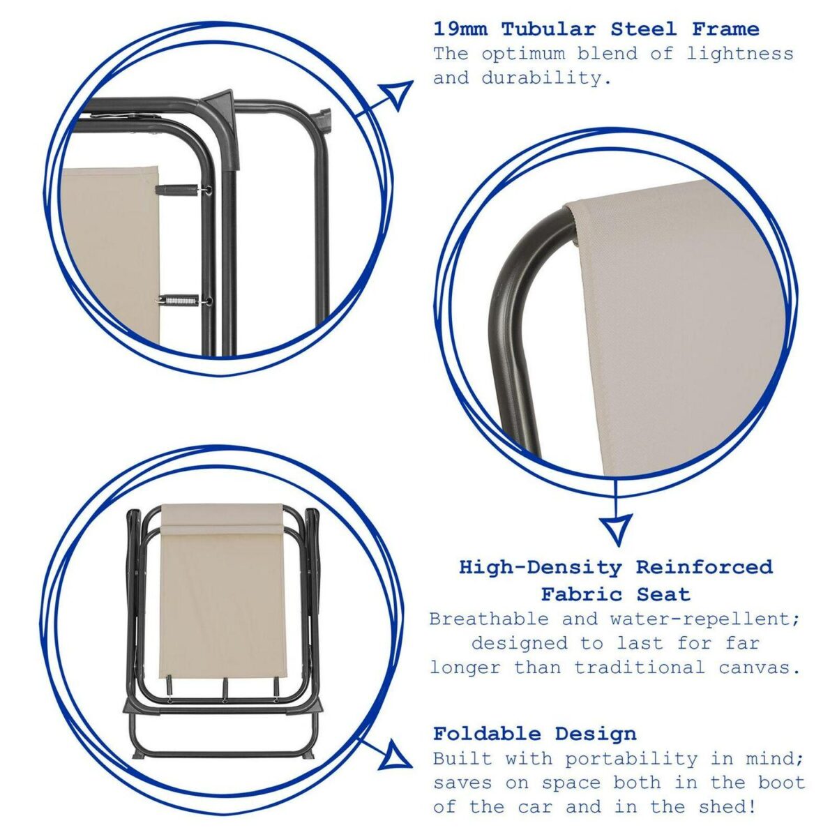 Folding Metal Beach 5ba292316a4d927c989330641db56b14