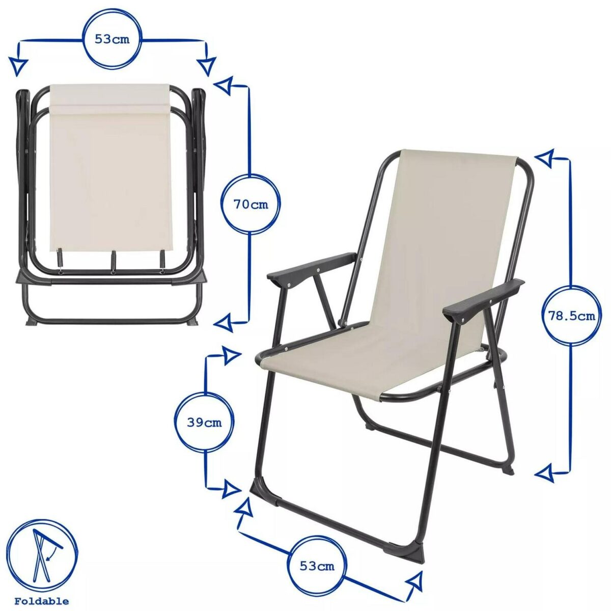 Folding Metal Beach 910d7d10eadda8df8e0116459dddabab