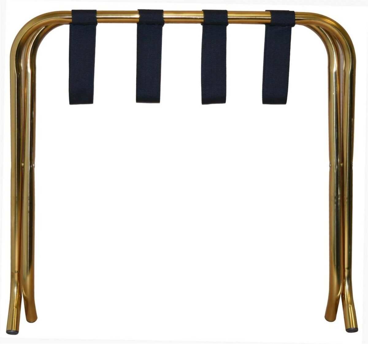Folding Metal Luggage Rack Home Bedroom Suitcase Travel Storage Stand Gold - Image 4