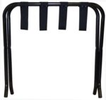 Folding Metal Luggage Rack Home Bedroom Suitcase Travel Storage Stand Black - Image 4