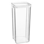 Food Storage Container Plastic Kitchen Organiser Clip Lid 1.8 Litre White