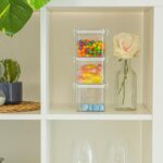 Food Storage Container Plastic Kitchen Organiser Airtight Clip Lid 700ml White - Image 7