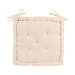 French Mattress Seat Cushion Luxury Cotton Garden Dining Chair Support Pad Cream