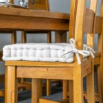 French Mattress Seat Cushion Luxury Cotton Garden Dining Chair Support Pad Cream - Image 6