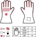 GLOVII Heated Ski Gloves - Black, XL - Image 9