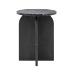 Gallery Amalfi Black Marble Side Table - Image 7