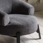 Gallery Ardo Grey Velvet Armchair - Image 3