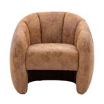 Gallery Atella Antique Tan Leather Tub Chair - Image 5