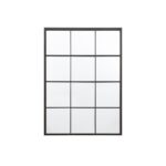 Gallery Chafford Black Window Mirror, 80 x 110cm - Image 6