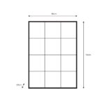 Gallery Chafford Black Window Mirror, 80 x 110cm - Image 2