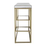 Gallery Cheshire Champagne Console Table with Mirrored Top - Image 7
