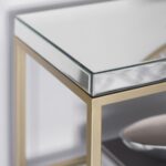 Gallery Cheshire Champagne Console Table with Mirrored Top - Image 3