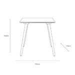 Gallery Hatfield Natural Square Dining Table, Seats 4 - Image 2