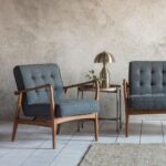 Gallery Humber Dark Grey Linen Armchair - Image 5