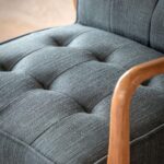 Gallery Humber Dark Grey Linen Armchair - Image 3