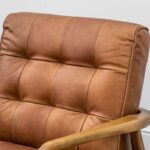 Gallery Humber Vintage Brown Leather Armchair - Image 4