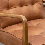 Gallery Humber Vintage Brown Leather Armchair - Image 5