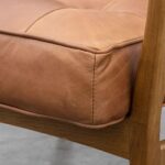 Gallery Humber Vintage Brown Leather Armchair - Image 6