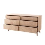 Gallery Milano Oak 6 Drawer Chest of Drawers - Image 6