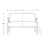Gallery Neyland Natural Linen 2 Seater Sofa - Image 2