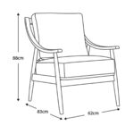 Gallery Reliant Brown Leather Armchair - Image 2