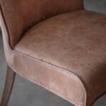 Gallery Tarnby Brown Leather Dining Chair, 2 Pack - Image 3