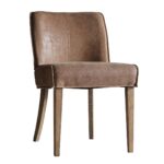 Gallery Tarnby Brown Leather Dining Chair, 2 Pack - Image 5