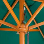 Garden Patio Parasol Umbrella Hardwood Frame 2.7m Outdoor Beach Sun Shade