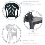 Garden Table and Chair Set Resol Tossa Outdoor Dining Table and 4 Chairs White - Image 3