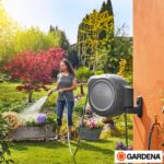 Gardena Wall-Mounted 30m (98ft) Hose Box with Automatic Roll-Up