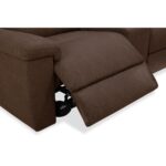 Gilman Creek Justin Brown Fabric Power Reclining Sectional Sofa - Image 4