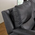 Gilman Creek Wylder Dark Grey Leather Power Reclining Sectional Sofa - Image 7