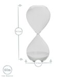 Glass Kitchen Sand Timer Rustic Cooking Clock Accessory Tool 60 Minutes Clear - Image 3
